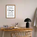 Before You Leave This Home Sign Wall Art Decor 16x11 Inch Rustic Farmhouse Living Room I Love You Inspirational Family Wood Framed Sign Entryway Motivationa And Romantic Wall Hang (Wood) comurdyo