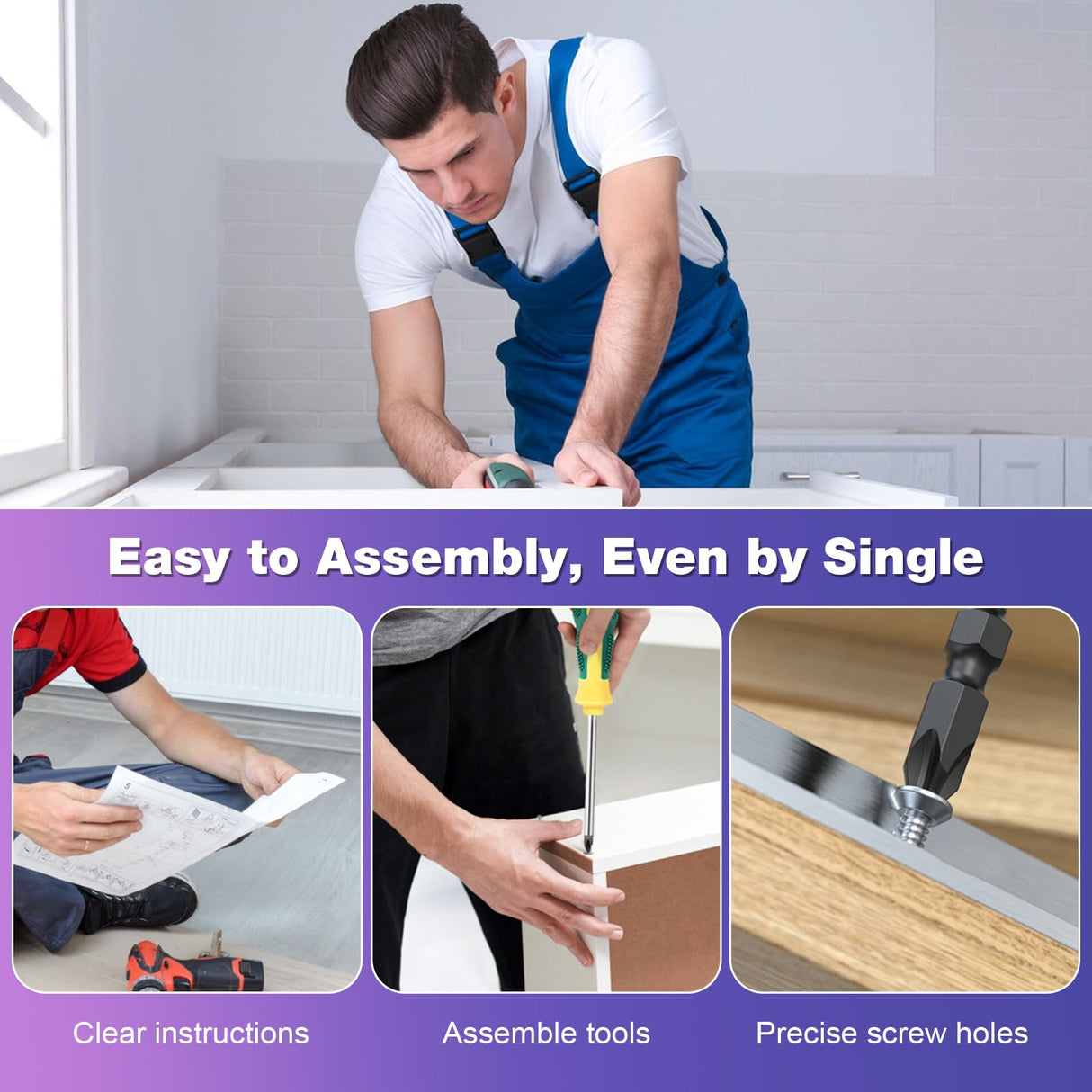 Viplive LED TV Stand for 55/60/ 65 Inch TV, TV Stand Table with PS5 Cabinet & Power Outlet, Black TV Stand for Living Room with Storage Drawer, TV Entertainment Center with RGB Lights for Bedroom Viplive