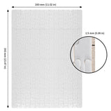 JAPCHET 12 Sets 15.5 x 11 Inches Sublimation Puzzle Blanks, 300 Pieces White Blank Sublimation Jigsaw Puzzles, DIY Custom Puzzle for Heat Press Thermal Transfer Printing Craft JAPCHET