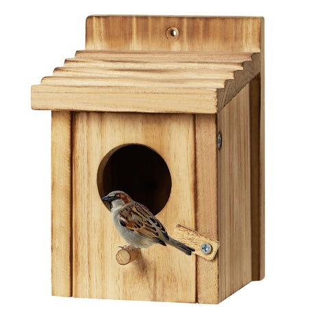 CLACKIBUKVYZ Small Bird House for Hummingbirds,Bird Houses for Outside,Humming Bird Houses for Outside,Outdoor Bird Box,Birdhouse,Bluebird House,Wooden Birdhouse with perches CLACKIBUKVYZ