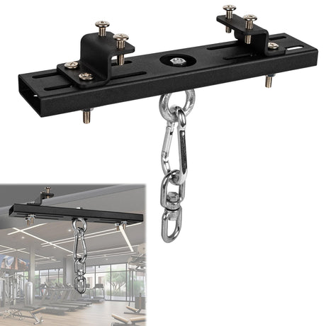 YZZHAJ Heavy Duty Steel Beam Hanger, Punching Bag Hanger Mount I-Beam, Dual-Track I-Beam Heavy Bag Mount Hanger for Boxing Muay Thai Training,Aerial Yoga Swing & Hammock YZZHAJ