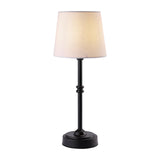 O’Bright Seraph - Cordless LED Table Lamp with Dimmer, Built-in Rechargeable Battery, 3-Level Brightness, Patio Table Lamp, Bedside Night Lamp, Ambient Light for Restaurant, Black O'Bright