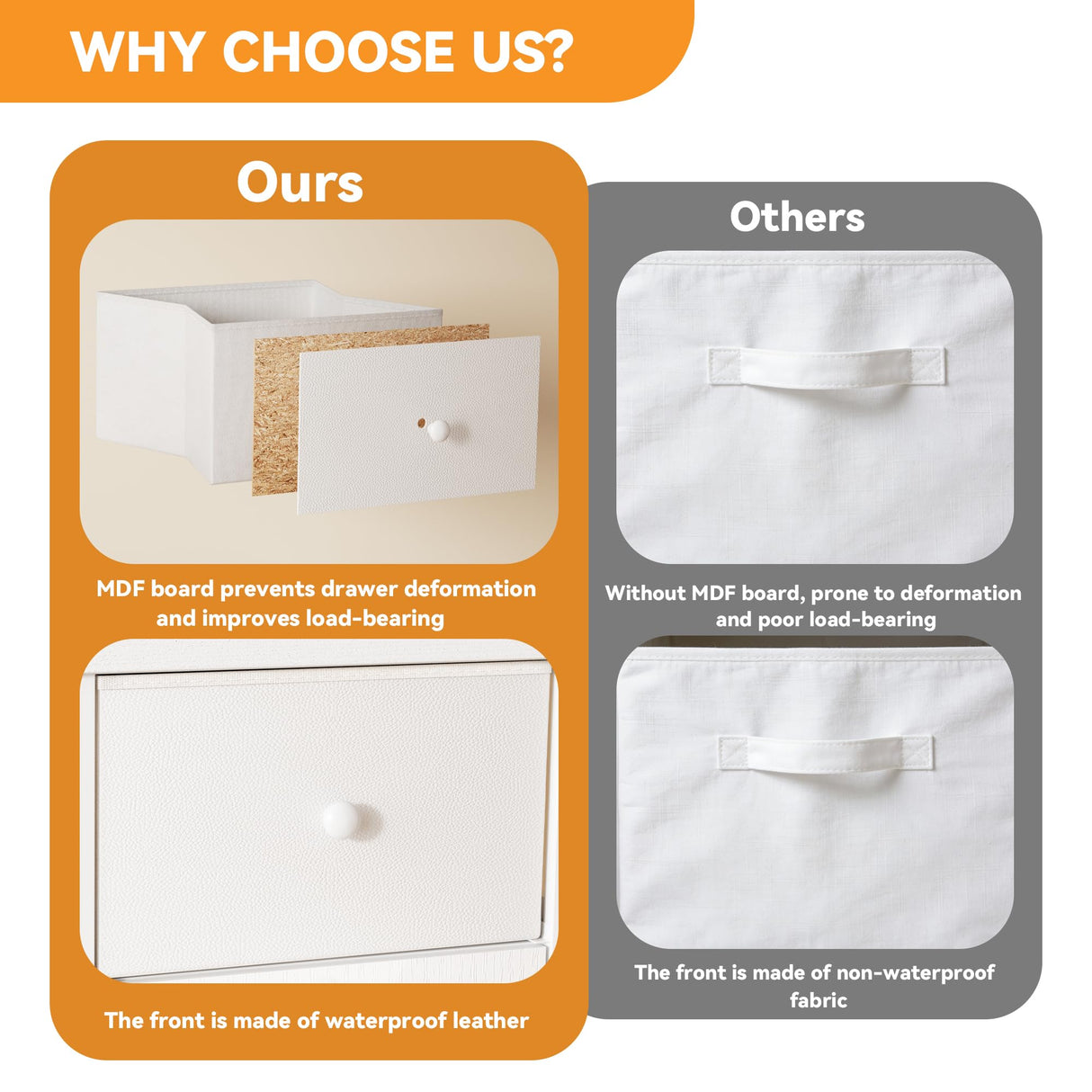 DTK Baby Dresser with Changing Table Top,4-Drawers Changing Table Dresser with Tile-Out Trash Cabinet and Pull-Out Shelf,Diaper Changing Station with Waterproof Pad and Storage for Nursery,White DTK