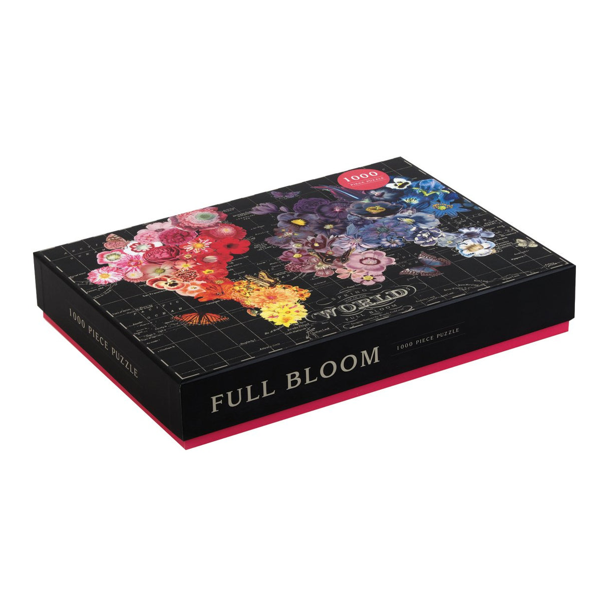 Galison Full Bloom World Map Puzzle, Multicolor, 1 EA Galison