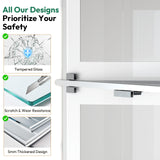 Lamtor 72" Corner Display Cabinet with Glass Doors, 6-Tier Showcase Curio Cabinet for Collectibles with Dynamic LED Lights, Modern Display Case for Living Room, White Lamtor