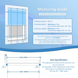 MANSNIX Smart Motorized Blinds with Remote, Cordless No-Drill Automatic Roller Shades, Blackout Electric Blind for Windows, White, 34 x 72 MANSNIX