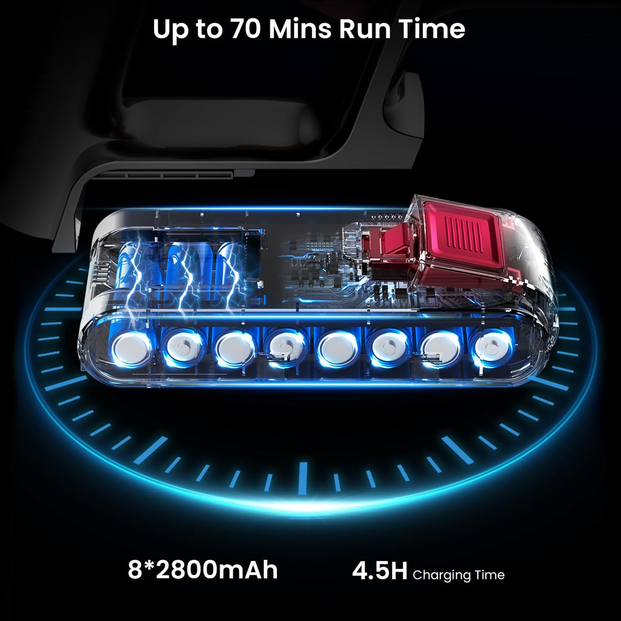 Cordless Vacuum Cleaner, 550W/45Kpa/70Mins Vacuum Cleaners for Home, Stick Vacuum Cordless with Low Noise, LED Screen, Wall Mount Charging,1.6L Dust Cup, Rechargeable Vacuum Pet Hair/Carpet/Hardfloor Iirios