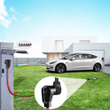 RVPLAN 25 FT 50 Amp RV/EV Extension Cord Outdoor Waterproof,4 Prong Flexible Heavy Duty STW RV Power Cord,NEMA 14-50P/R Standard Plug Suit for EV Charging and RV Trailer Campers, Black-Red,ETL RVPLAN