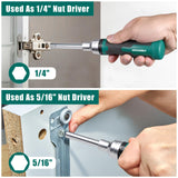 HYCHIKA Screwdriver Set 16-in-1 Ratcheting Screwdriver, Screw Driver Multi Bit All in One with Phillips, Slotted, Torx, Square, Hex bit and Double End Nut Driver HYCHIKA BETTER TOOLS FOR BETTER LIFE