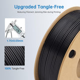 LOTACTREE TPU Filament 1.75mm 250g (0.55lb) Black, 95A Flexible Rubber-Like 3D Printer Filament, High Elasticity +/-0.03mm Accuracy, Tangle-Free Spool for FDM Printers Lotactree