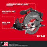 CRAFTSMAN V20 Cordless 6-Tool Power Tool Combo Kit with 2 Batteries and Charger (CMCK600D2) CRAFTSMAN
