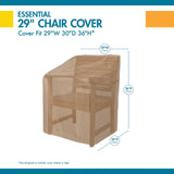 Duck Covers Essential Water-Resistant 29 Inch Patio Chair Cover, Outdoor Chair Covers Duck Covers