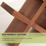 TRWISWDC Wine Rack Countertop Oak Wooden Wine Bottle Holder Rustic Free Standing Wine Storage Racks for Tabletop, Hutches and Display Cabinets - No Assembly Required (Walnut) TRWISWDC