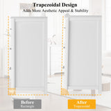 HOSATCK 6 Drawer Dresser, Modern White Wide Chest of Drawers with Metal Handels, Wood Double Dresser, Storage Chest Organizers for Living Room, HOSTACK