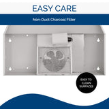 Broan-NuTone Economy 30-inch Under-Cabinet Easy Install Range Hood with 2-Speed Exhaust Fan and Light, 230 Max Blower CFM, White Broan-NuTone