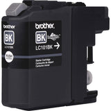 Brother Genuine Standard Yield Black Ink Cartridge, LC101BK, Replacement Black Ink, Page Yield Upto 300 Pages, LC101 Brother