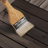 Topeakmart 12 x 12in Patio Tiles Wood Floor Deck Tiles Interlocking Wooden Composite Decking Floor Tiles Outdoor for Garage Patio Garden Deck Poolside Black 11PCS Topeakmart