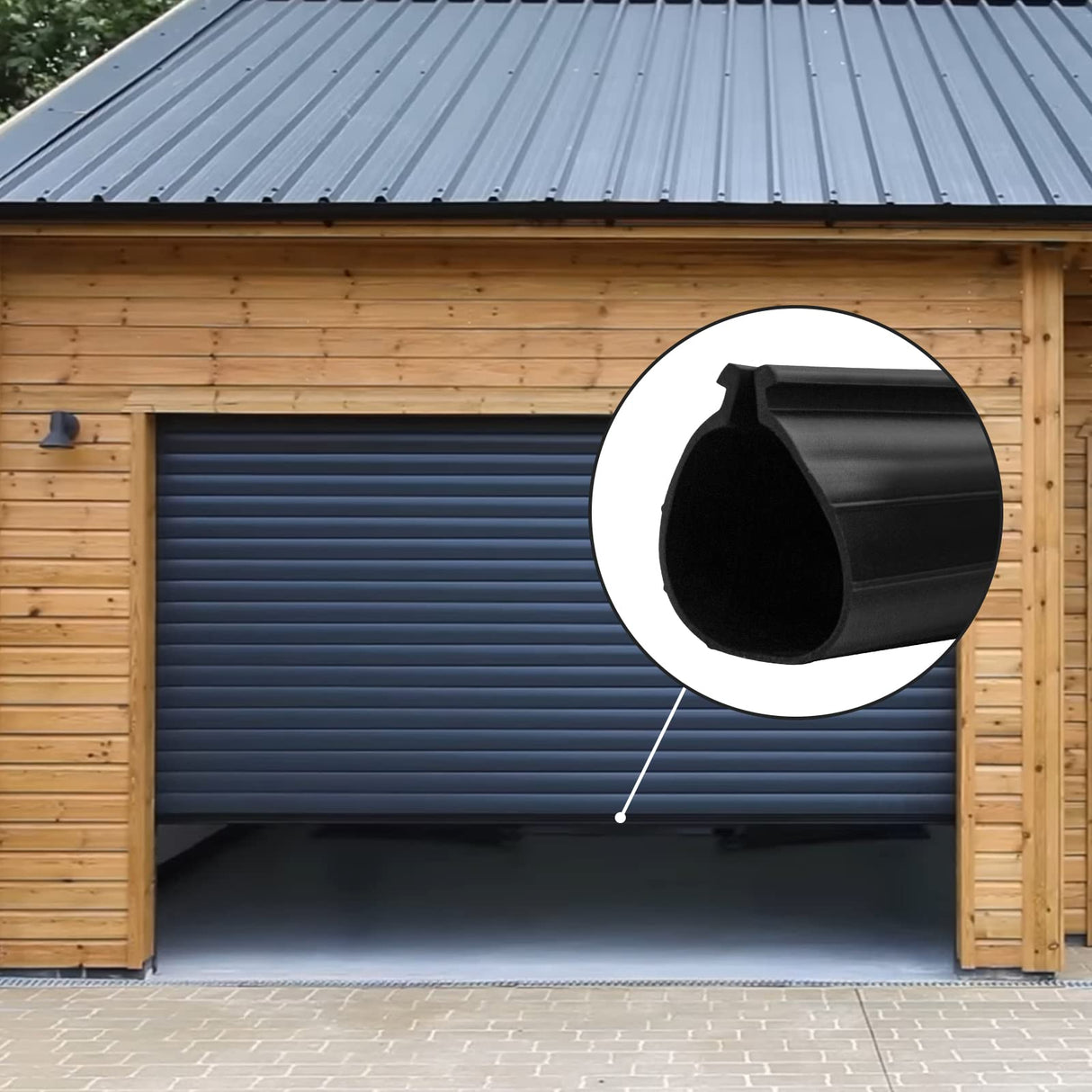 showingo 20 ft Garage Door Rubber Bottom Weather Seal Replacement for Clopay Garage Bottom Seal, Easy Installation and Durable Materials showingo