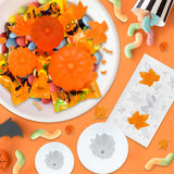7 Pcs Pumpkin Candle Molds - Halloween & Thanksgiving Silicone Molds for DIY Craft Making Decoration Supplies KVCSYAW