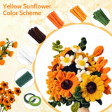 800 PCS Pipe Cleaners Craft, Pipe Cleaners Flowers Kit with Handle, 13 Colors Chenille Stems with Instruction, Art and Craft Supplies beanicus