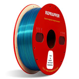 Reprapper Triple Color Filament Coextrusion PLA Filament 1.75mm for 3D Printer, Multicolor Like Dual Color Rainbow PLA, 2.2lbs (1kg), Silk PLA Red/Blue/Green RepRapper