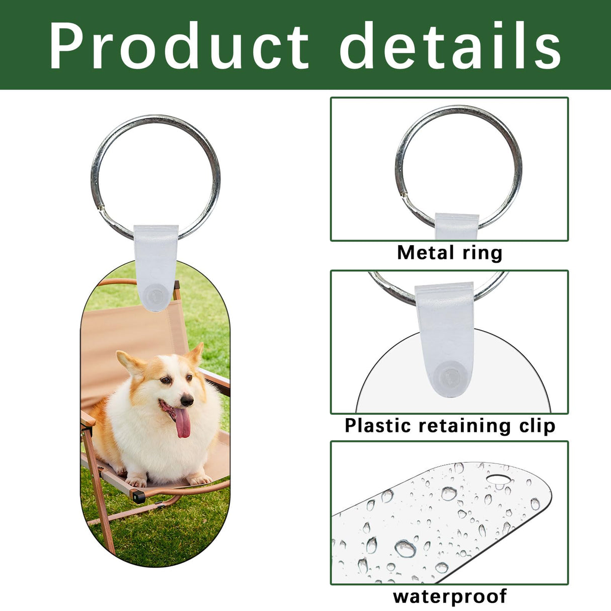 GEKIXUTP 180 Pcs Metal Sublimation Keychain Blanks Bulk,Double Sided Sublimation Blanks Keychain Heat Transfer Keychain Blanks,Sublimation Ornament Blanks（Oval） GEKIXUTP