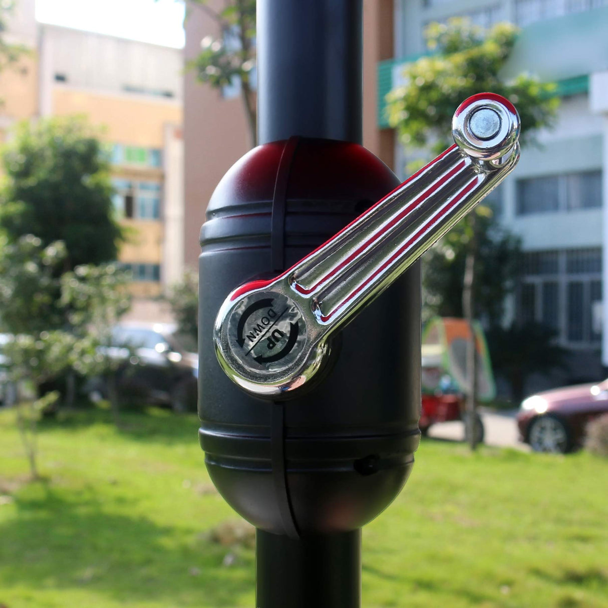 Sunnyglade 9' Patio Umbrella Outdoor Table Umbrella with 8 Sturdy Ribs (Tan) Sunnyglade