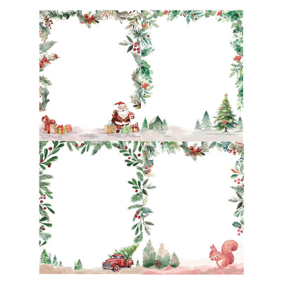 168Pcs Christmas Stationery Set - 8.5 x 11'' Letter Paper, Envelopes, Stickers for Office, New Year, Xmas