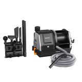 Giraffe Tools Grandstorm Retractable Vacuum Cleaner with 30 FT Hose Wall Mounted, Wet Dry Vacuum Cleaner with 6 Nozzles for Car Detailing Normal Version, Grey （No Remote Control Funtion） Giraffe Tools