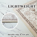 2x6 Hallway Washable Runner Rug : Vintage Soft Kitchen Laundry Runner with Non Slip Backing Farmhouse Entryway Living Room Floor Mat Stain Resistant Carpet for Bedroom Bathroom Distressed Beside Rug HY HAO YUN LAI