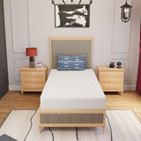 PayLessHere 8 inch Twin Green Tea Memory Foam Mattress Cooling Gel Infused Mattress,Fiberglass Free,CertiPUR-US Certified,Breathable Bed Mattress for Cooler Sleep Supportive,White Twin PayLessHere