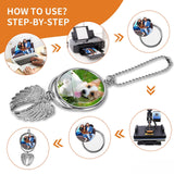 WOFALO store Car Hanging Ornament,Sublimation Ornament Blanks,Sublimation Keychain Blanks,Photo Frame For Ar Rearview Mirror And Home Window Ornaments WOFALO store