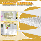 AKSPORT White Bounce House Inflatable Jumping Castle with Slide & Air Blower for Kids, Wedding & Birthday Parties, 17 * 11 * 10FT AKSPORT