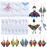 LET'S RESIN Resin Earring Molds, 2 Pcs Resin Molds Silicone with Butterfly Moth Wings Shapes, Silicone Molds for Resin Jewelry, DIY Art Craft LET'S RESIN