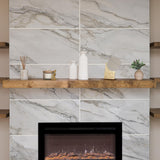 Modern Fireplace Mantel, Contemporary, Floating Mantle, Shelf, Hand Crafted, URBANDI (Aged Oak, 72Lx3Hx8D) Urbandi