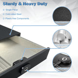 SAFEACET Biometric Drawer Pistol Safe Steel, Quick Access Under Desk Smart Gun Safe Box with LED Light, for Home Store Nightstand Jewelry Handgun Organizer SAFEACET