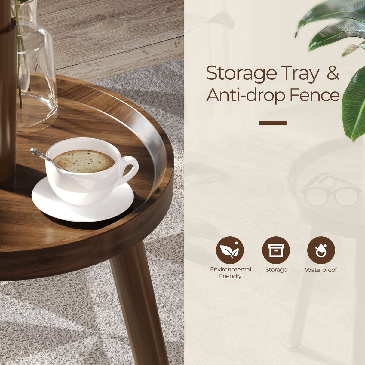 GREENSTELL Coat Rack with 8 Hooks, Wooden Coat Rack Freestanding with Shelf, Coat Tree with 4 Height Options 50.5"-72.6", Coat Hanger Stand for Bags, Clothes, Umbrellas, Hats, in Home, Brown GREENSTELL