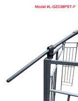 Canopy Top for Garden Treasures 10 ft x 10 ft Brown Metal Square Semi- Gazebo Model #L-GZ038PST-F (Tan) (Fabric TOP ONLY) APEX GARDEN