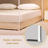 Beyeutao Canopy Bed Frame Twin White Four Poster Bed Frame Metallic Four Poster Bed Curtains Frame 4 Poster Mosquito Net Frame Indoor. Beyeutao