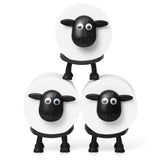 VELENTI Sheep Toilet Roll Holder - Funny Toilet Paper Holder Free Standing Bathroom Set - 3D Printed Black Sheep Loo Roll Holder - Hilarious Tissue Paper Roll Storage - Cute Bathroom Decor - Set of 3 VELENTI
