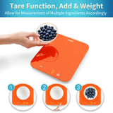 Vitafit 33lb/15kg Digital Food Scale in High Precision 0.1oz/1g, Our Own Kitchen Scale Professional Factory Since 2001, Kitchen Essentials for Cooking & Baking, LED, 3*AAA Battery, Refreshing Orange Vitafit