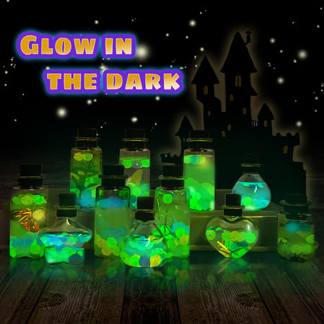 JEEKALO Fariy Magic Glow Potion Set Kits for Kids, Magic Kids Mix Potion DIY Making kit 22 Bottles, Creative Toy Art Craft Set Christmas Birthday Present for Girls Boys Age 6 7 8 9 10 11 12 JEEKALO