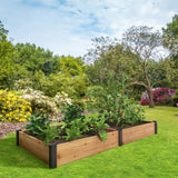 Outdoor Essentials Haven 4 ft. x 8 ft. Natural Cedar Raised Garden Bed Outdoor Essentials