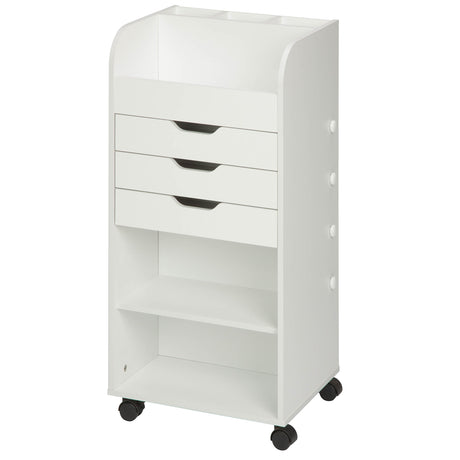 Honey-Can-Do 3-Drawer Craft Storage Cart CRT-06345 White 15.91" x 33.62" Honey-Can-Do