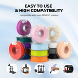 AMOLEN 3D Printer Filament PLA, True High Speed 600mm/s 1.75mm PLA Filament Peach Fuzz (Flesh color)PLA, 1KG/2.2lb, Dimensional Accuracy +/- 0.02 mm, Smooth & Non-Tangle, Fits for Most FDM 3D Printer AMOLEN