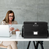 ROSONG Fireproof Document Box File Organizer - Portable Locking Filing Storage Box with Handle Waterproof for Hanging Letter/Legal Folder Important Document ROSONG