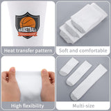 Toulite 15 Pairs White Sublimation Socks Blanks Polyester Socks Heat Transfer Socks 2 Pcs Metal Sublimation Sock Jig, 3 Sizes(Gray Sole) Toulite