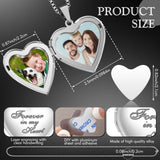 Aurelema 8 Pcs Forever in My Heart Locket Necklace Set Sublimation Pendant Trays Set That Hold Pictures Silver Locket Necklace 2 Bezel Tray 2 Chain 4 Sublimation Discs for Women Mom Gift Aurelema