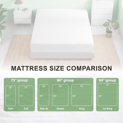 Emerspring 6" Full Cooling Gel Memory Foam Mattress with Removable Washable Cover, Medium Firm, Bed in a Box, CertiPUR-US Certified, Made in USA, Apartment Essential