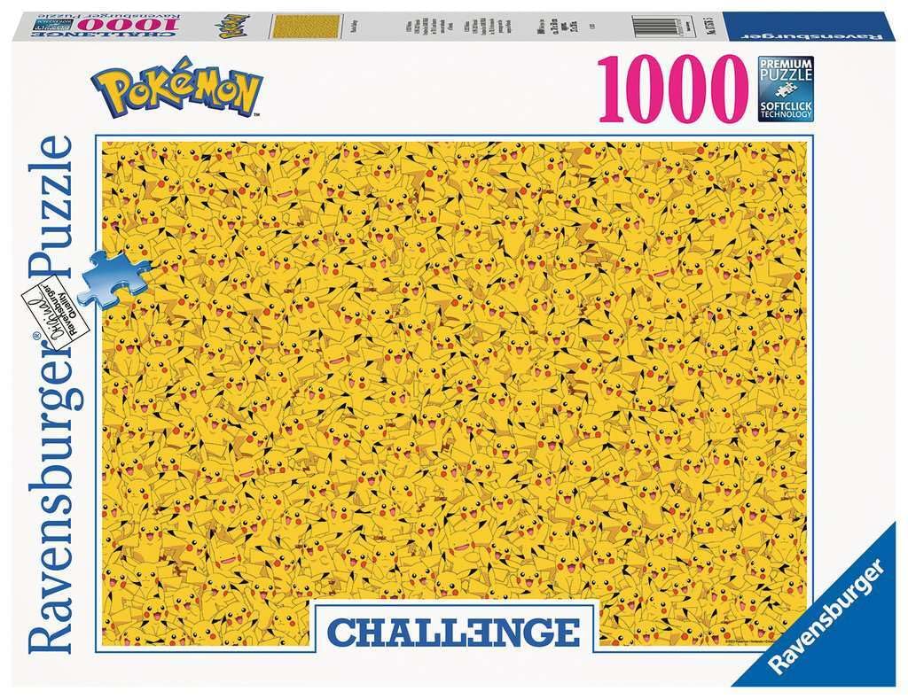 Ravensburger Puzzle 17576 Pikachu Challenge 1000 Pieces Pokémon Puzzle for Adults and Children from 14 Years Ravensburger